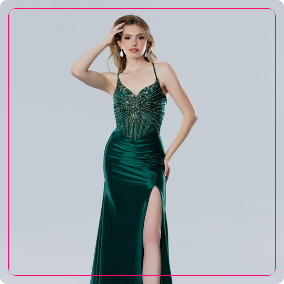 Custom prom dress by Myline's Bridal in Greensboro, NC