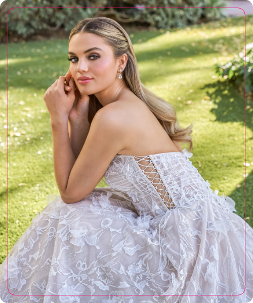 Custom Halter Neck Wedding Dress by Myline's Bridal in Greensboro, NC