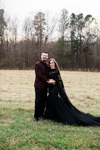 Custom Black Wedding Dress by Myline in Greensboro, NC