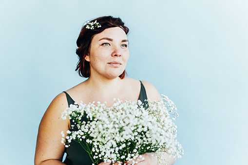 Plus size bridesmaid dress